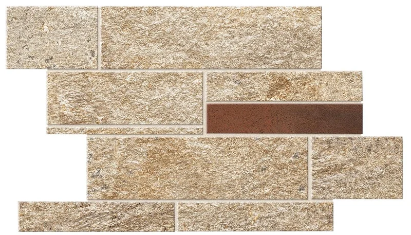 Мозаика Atlas Concorde Italy Norde Oro Brick Corten A597 29,7x39 матовая