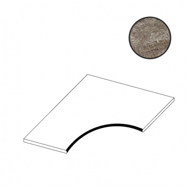 Спецэлемент Atlas Concorde Italy Norde Piombo Curve A5VH 60x60 матовый