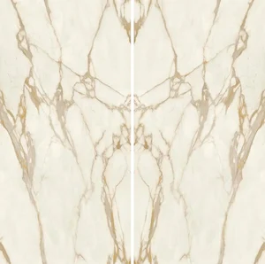 Керамогранит Atlas Concorde Italy Plan AKFB Calacatta Gold Bookmatch Polished 12mm St 162x324 глянцевый