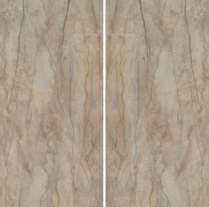 Керамогранит Atlas Concorde Italy Plan AX0S Silver Root Bookmatch Silk 12mm St 162x324 сатинированный