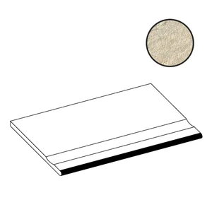 Ступень Atlas Concorde Italy Trust Ivory Bordo Piscina Angolare Sx AY5G 30x60 матовая