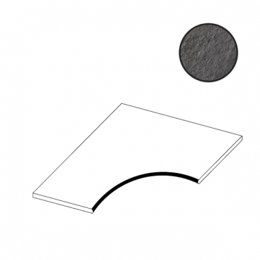 Спецэлемент Atlas Concorde Italy Trust Titanium Curve ATYR 60x60 матовый