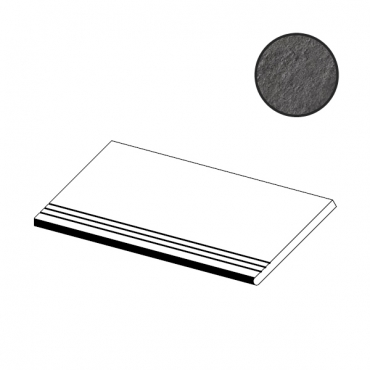 Ступень Atlas Concorde Italy Trust Titanium Gradino Round Angolare DX AEXO 30x60 матовая
