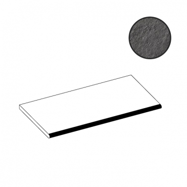 Ступень Atlas Concorde Italy Trust Titanium Round Angolare SX ATX0 33x120 матовая