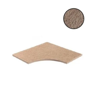 Спецэлемент Atlas Concorde Russia Cliff Beige Bordo Curvilineo Round 30 620090000290 60x60 структурированный