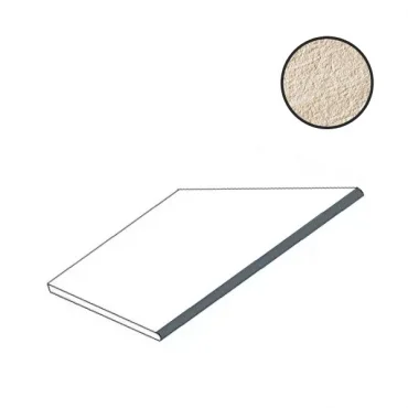 Спецэлемент Atlas Concorde Russia Cliff Bianco Round Angolo Esterno Sx 620090000840 30x60 структурированный