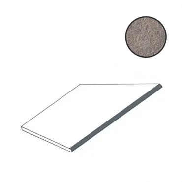 Спецэлемент Atlas Concorde Russia Cliff Grigio Round Angolo Esterno Sx 620090000844 30x60 структурированный