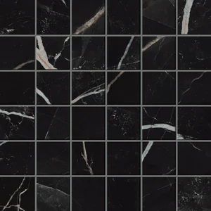 Мозаика Atlas Concorde Russia Empire Calacatta Black Mosaic 30x30 матовая