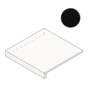 Ступень Atlas Concorde Russia Empire Calacatta Black Scalino Angolare 80 Sx 33x80 матовая
