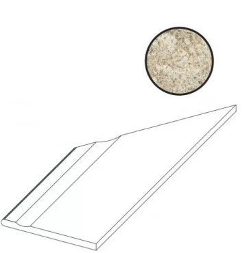 Спецэлемент Atlas Concorde Russia Forte Dei Marmi Quark Brazilian Gold Bordo Piscina Angolo Sx 620090001106 30x60 матовый