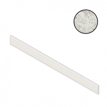 Бордюр Atlas Concorde Russia Forte Dei Marmi Quark Brazilian White Battiscopa 610130007526 7,2x80 матовый