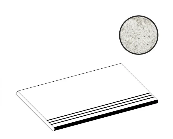 Ступень Atlas Concorde Russia Forte Dei Marmi Quark Brazilian White Gradino Lineare 620040000181 30x60 матовая Ступень Atlas Concorde Russia Forte Dei Marmi Quark Brazilian White Gradino Lineare 620040000181 30x60 матовая