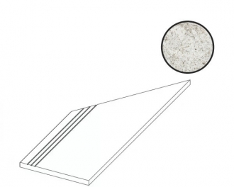 Forte Dei Marmi Quark Brazilian White Gradino Lineare Angolo Sx 620040000183