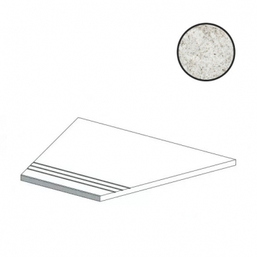 Спецэлемент Atlas Concorde Russia Forte Dei Marmi Quark Brazilian White Lineare Angolo Dx 620090001117 30x60 матовый