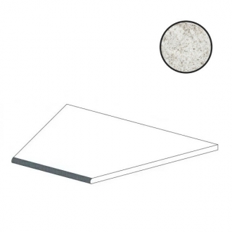 Forte Dei Marmi Quark Brazilian White Round Angolo Dx 620090001120