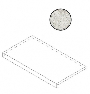 Спецэлемент Atlas Concorde Russia Forte Dei Marmi Quark Brazilian White Scalino Sp 620070002756 33x60 матовый