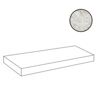 Forte Dei Marmi Quark Brazilian White Scalino Angolare Sx 620070002682