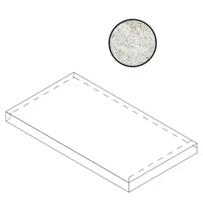 Спецэлемент Atlas Concorde Russia Forte Dei Marmi Quark Brazilian White Scalino Angolo Sx 620070002758 33x60 матовый