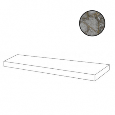 Ступень Atlas Concorde Russia Forte Dei Marmi Quark Ceppo Apuano Quartz Scalino Angolare Dx 620070002654 33x160 матовая
