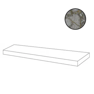 Ступень Atlas Concorde Russia Forte Dei Marmi Quark Ceppo Apuano Quartz Scalino Angolare Dx 620070002654 33x160 матовая