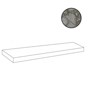 Ступень Atlas Concorde Russia Forte Dei Marmi Quark Ceppo Apuano Quartz Scalino Angolare Sx 620070002662 33x160 матовая