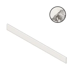 Бордюр Atlas Concorde Russia Forte Dei Marmi Quark Oyster White Battiscopa Lap 610130007532 7,2x80 лаппатированный