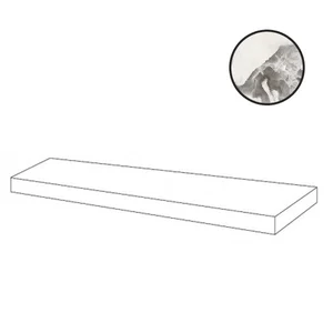 Ступень Atlas Concorde Russia Forte Dei Marmi Quark Oyster White Scalino Angolare Dx 620070002694 33x120 матовая