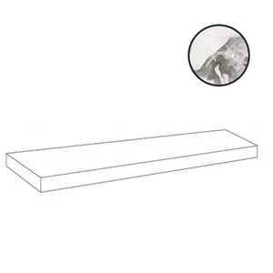 Ступень Atlas Concorde Russia Forte Dei Marmi Quark Oyster White Scalino Angolare Sx 620070002656 33x160 матовая