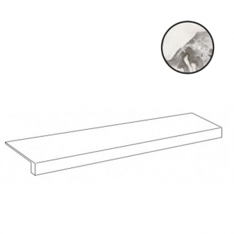 Forte Dei Marmi Quark Oyster White Scalino Frontale 620070002640