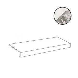 Ступень Atlas Concorde Russia Forte Dei Marmi Quark Oyster White Scalino Frontale 620070002664 33x80 матовая