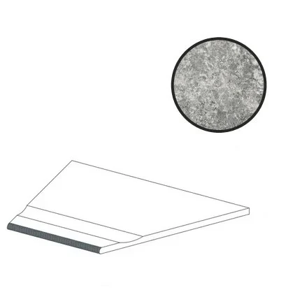 Спецэлемент Atlas Concorde Russia Forte Dei Marmi Quark Persian Grey Bordo Piscina Angolo Dx 620090001087 30x60 матовый
