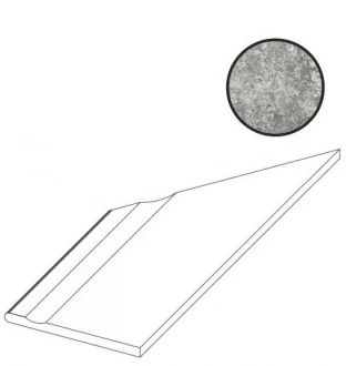 Forte Dei Marmi Quark Persian Grey Bordo Piscina Angolo Sx 620090001088