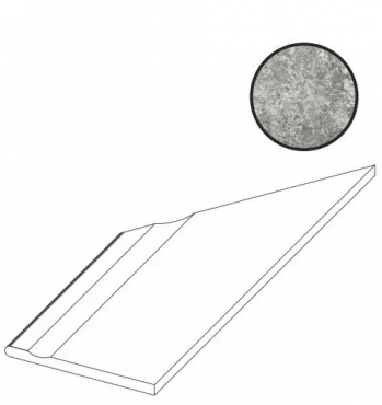 Спецэлемент Atlas Concorde Russia Forte Dei Marmi Quark Persian Grey Bordo Piscina Angolo Sx 620090001088 30x60 матовый