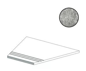 Спецэлемент Atlas Concorde Russia Forte Dei Marmi Quark Persian Grey Gradino Lineare Angolo Dx 620040000176 30x60 матовый