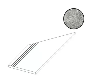 Спецэлемент Atlas Concorde Russia Forte Dei Marmi Quark Persian Grey Gradino Lineare Angolo Sx 620040000177 30x60 матовый