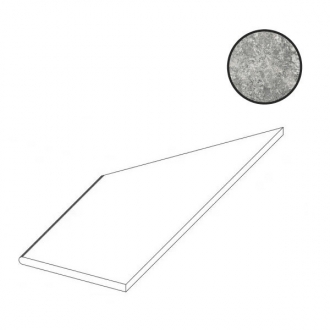 Forte Dei Marmi Quark Persian Grey Round Angolo Sx 620090001085
