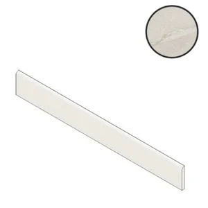 Бордюр Atlas Concorde Russia Forte Dei Marmi Rock Tiffany White Battiscopa 610130008149 7,2x60 матовый