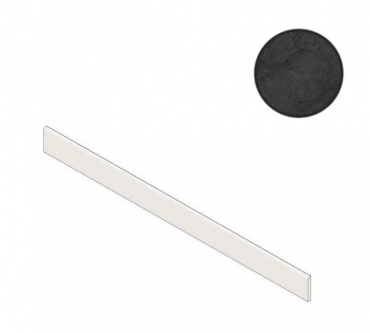 Бордюр Atlas Concorde Russia Forte Dei Marmi Rock Venaria Black Battiscopa 610130008144 7,2x80 матовый