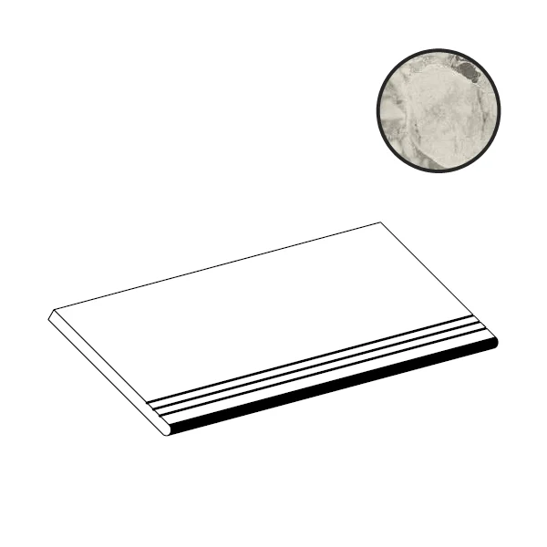 Ступень Atlas Concorde Russia Forte Dei Marmi Ceppo Apuano Pearl Gradino Lineare Angolo Dx 620040000153 30x60 матовая Ступень Atlas Concorde Russia Forte Dei Marmi Ceppo Apuano Pearl Gradino Lineare Angolo Dx 620040000153 30x60 матовая