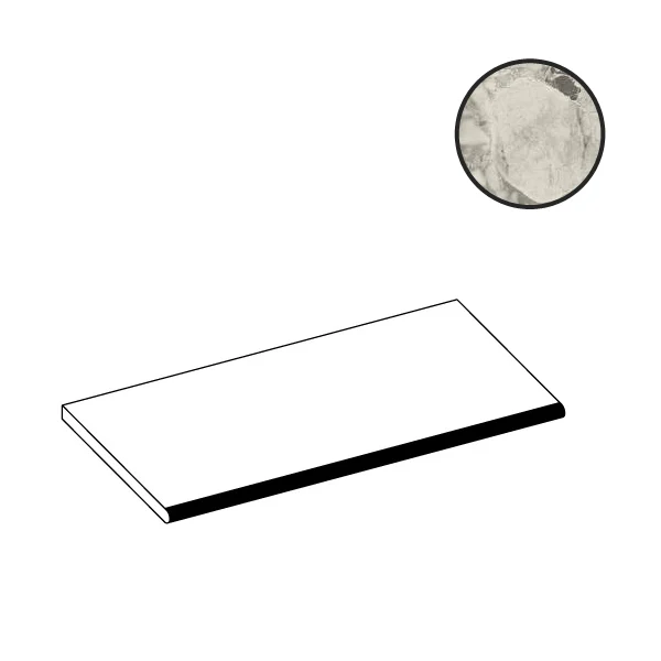 Ступень Atlas Concorde Russia Forte Dei Marmi Ceppo Apuano Pearl Round Angolo Esterno Dx 620090001015 30x60 матовая Ступень Atlas Concorde Russia Forte Dei Marmi Ceppo Apuano Pearl Round Angolo Esterno Dx 620090001015 30x60 матовая