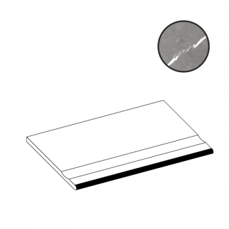 Forte Dei Marmi Elegant Grey Bordo Piscina Angolo Sx 620090000993