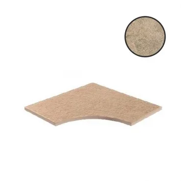 Спецэлемент Atlas Concorde Russia Landstone Gold Bordo Curvilineo Round 30 620090000576 60x60 матовый