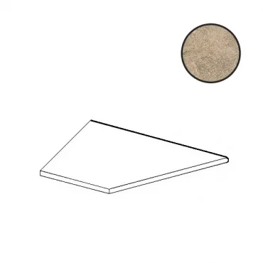 Спецэлемент Atlas Concorde Russia Landstone Gold Round Angolo Esterno Dx 620090000847 30x60 матовый