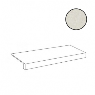 Ступень Atlas Concorde Russia Rinascente Resin White Scalino Frontale 620070002720 33x80 матовая