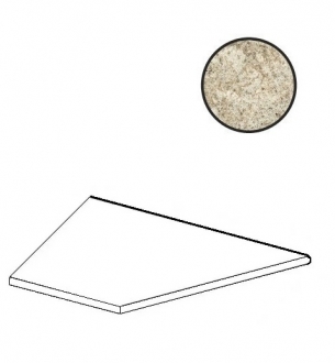Forte Dei Marmi Quark Brazilian Gold Round Angolo Esterno Dx 620090001112