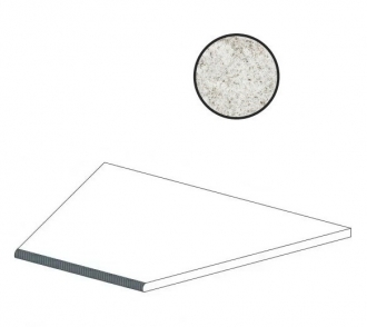 Forte Dei Marmi Quark Brazilian White Round Angolo 620090001133