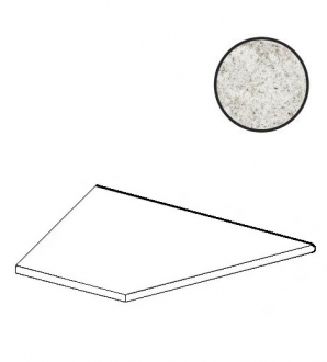 Forte Dei Marmi Quark Brazilian White Round Angolo Esterno Dx 620090001130
