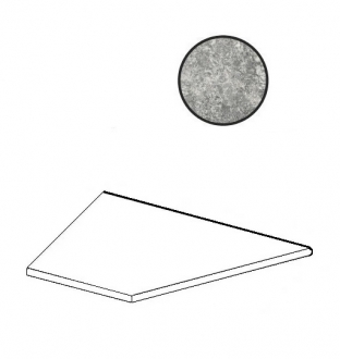 Forte Dei Marmi Quark Persian Grey Round Angolo Esterno Dx 620090001094
