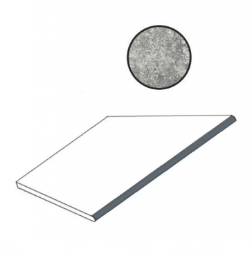 Спецэлемент Atlas Concorde Russia Forte Dei Marmi Quark Persian Grey Round Angolo Esterno Sx 620090001095 30x60 матовый