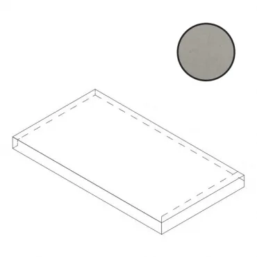 Спецэлемент Atlas Concorde Russia Rinascente Grey Scalino Angolo Sx 620070802280 33x60 матовый